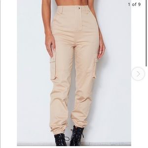 White fox boutique cargo pants